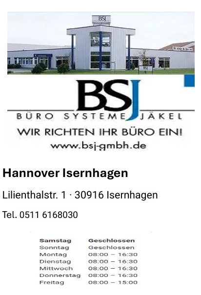 Ausstellung Büro Systeme Jäkel in Hannover Isernhagen – Büroeinrichtung und Beleuchtung