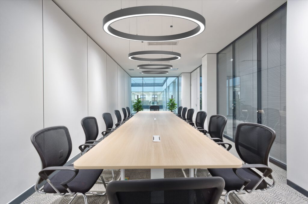 Konferenzraum Beleuchtung Hannover mit LED Ringleuchten