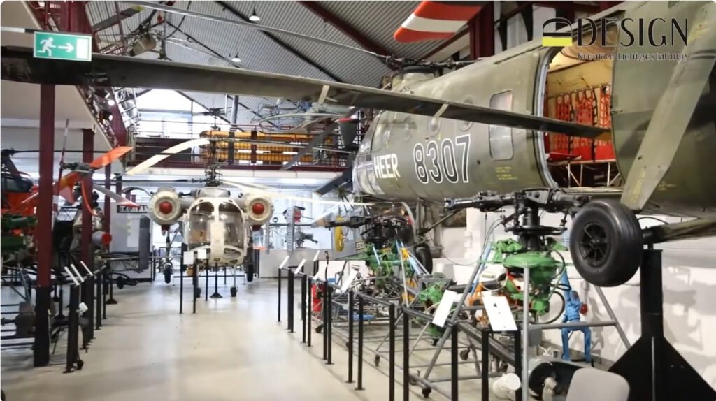 LED-Museumsbeleuchtung im Hubschraubermuseum Bückeburg – Lichtplanung von D-Design