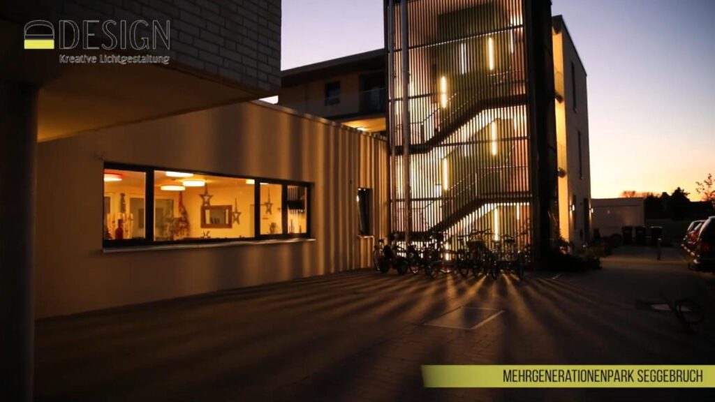 LED Beleuchtung im Mehrgenerationenpark Seggebruch mit individuellen Leuchten von D-Design
