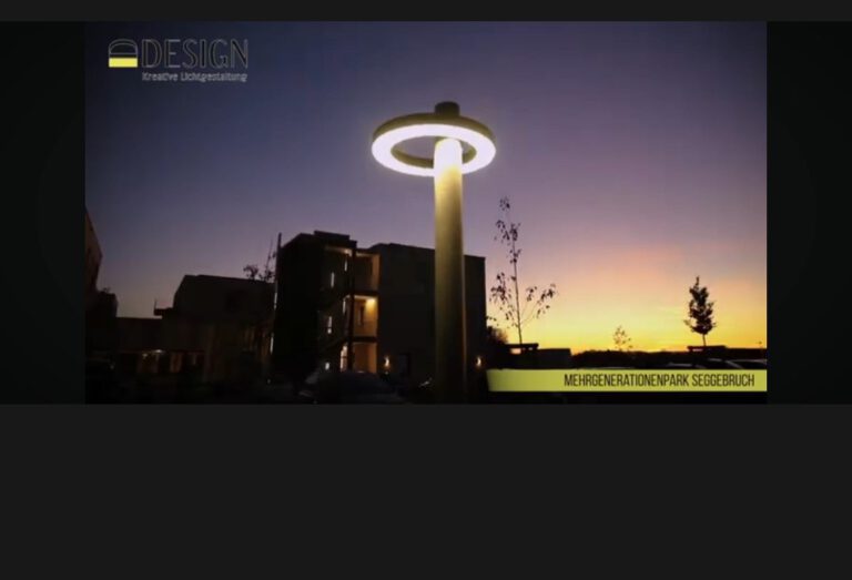 Moderne LED-Parkplatzbeleuchtung im Außenbereich für Objekt- und Gewerbebauten